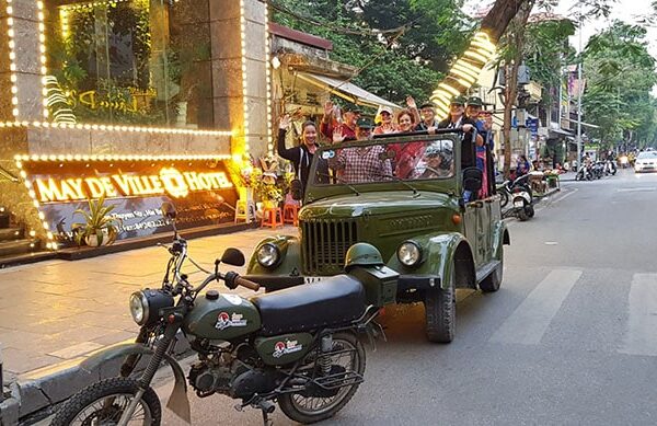 HANOI FULL-DAY COMBO: HALF-DAY CITY BY MINSK MOTORBIKE AND HALF-DAY COUNTRYSIDE BY JEEP – VBTFD